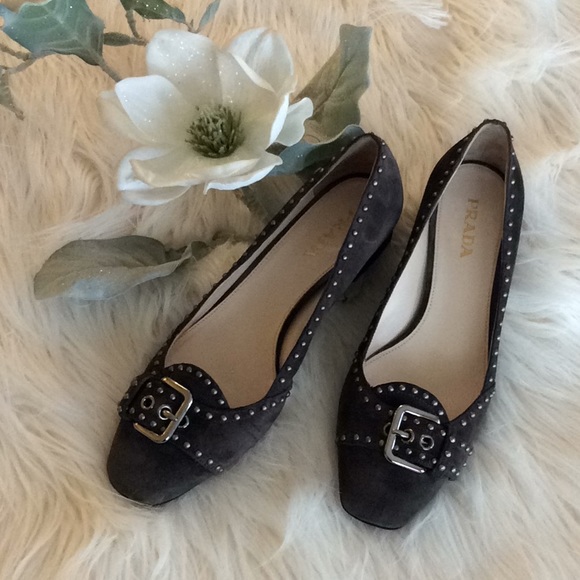 Prada Shoes - NEW💞PRADA💞suede & studs shoes